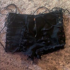Lace up shorts